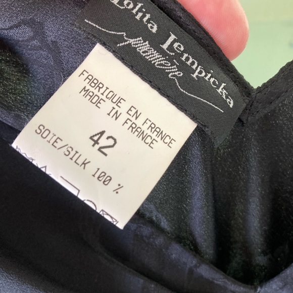 Vintage 100% Silk  LOLITA LEMPICKA Couture Fringed Maxi Purchased in France - Picture 9 of 11